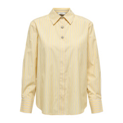 Jacqueline de Yong soho l/s loose striped shirt wvn 15368294 double cream