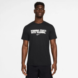 Nike m nk df tee winning (consumer facin training t-shirt korte mouw heren -