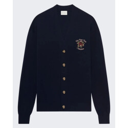 Drole De Monsieur Heren le cardigan slogan rose