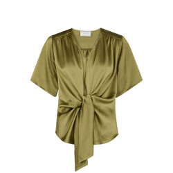 Neo Noir casadia heavy sateen blouse 165695 340 sage green