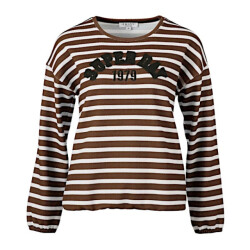 Enjoy Sweater 183127 donker bruin