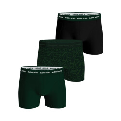 Björn Borg heren boxershort cotton stretch 3-pack groen/multicolour/zwart maat l