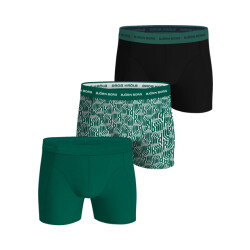 Björn Borg heren boxershort cotton stretch 3-pack groen/multicolour/zwart maat l