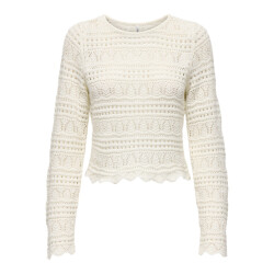 Only Onlelke life ls pullover knt noos off-white