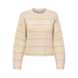 Only Onlasa ls o-neck knt nca zand dessin