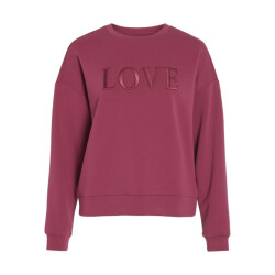 Vila Vireflect love o-neck ls top bordeaux