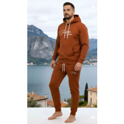 Indigo Denim Denim joggingpak heren rood