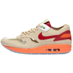 Nike unisex air max 1 clot sneakers beige/multicolour/rood maat