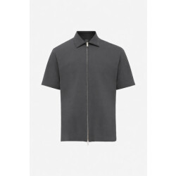 Genti Relaxed fit overshirt grey