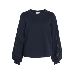 Vila Visandy ls detail sweat top noos navy