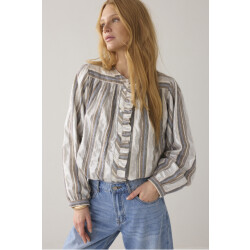 Summum 2s3416-12422 blouse silver stripe