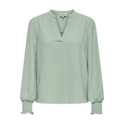 Only Onlmette v-neck ls smock top noos wvn mint
