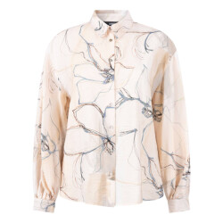 Jansen Amsterdam Blouse lange mouw ocean ss26