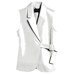 Aimee The Label Gilet hopeaa