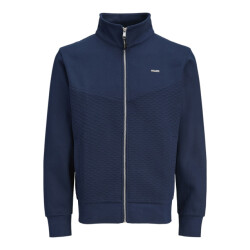 Jack & Jones Jprblufrankie sweat zip high neck smu navy