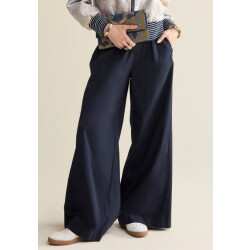 Summum 4s2909-12399 495 palazzo pant combed stretch cotton midnightblue