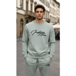 Indigo Denim Denim joggingpak heren sage