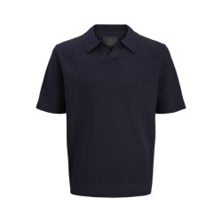 Jack & Jones Jprblamilano spring split neck ss sn navy