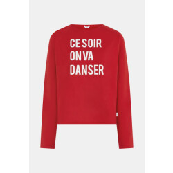 Penn & Ink S26f1830 330-01 penn en ink sweater print tomato white