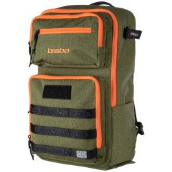Brabo backpack traditional d. gn/orange hockey rugzak -