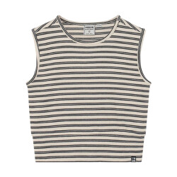 Indian Blue 970725 cropped stripe top