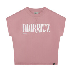 Indian Blue 970717 wide cropped t-shirt