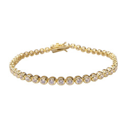 Christian Double armband met zirkonia