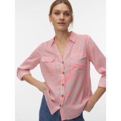Vero Moda vmbumpy l/s shirt new wvn noos 10275283 coral pardise stripes