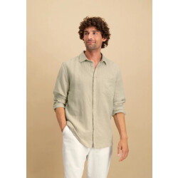 Circle of Trust Jared ls shirt hs25-40-6911 coastal beige