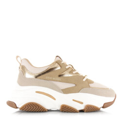 Steve Madden Progressive light bronze lage sneakers dames