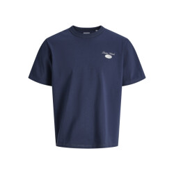 Jack & Jones Jjedover graphic tee ss crew neck navy
