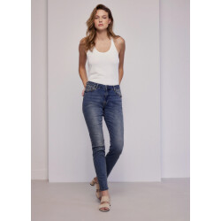 Summum Venus-5125 5 tapered jeans stretch denim (4s2353) mid denim