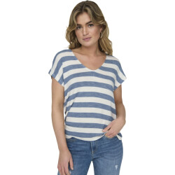 Only Onllira s/s v-neck top jrs noos infinity/cloud dan