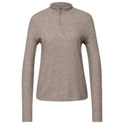 Street One a324393 cosy rib shirt w.zipper