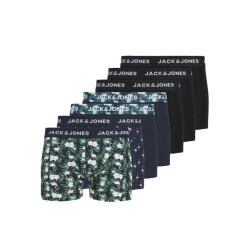 Jack & Jones Heren boxershorts trunks jacflamingo flamingo print 7-pack donkerblauw/zwart