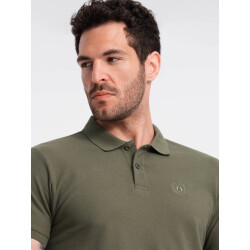Ombre Italian style poloshirt heren korte mouw donker italianstyle
