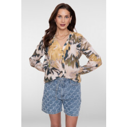 Geisha blouse 63226-20 560 olive/chambr