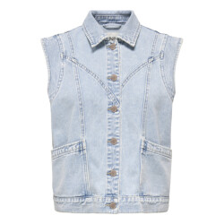 Only onlkennedy sl dnm waistcoat bj noos 15278041 light blue denim