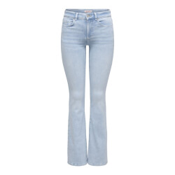Only onlblush mid flared dnm cro495 noos 15363225 light blue bleached denim