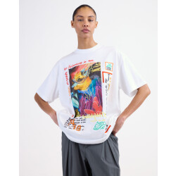 Stieglitz erika oversized t-shirt s2602051 white