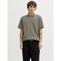 Jack & Jones jprblaethan ss zip polo sn 12292992 smokey olive