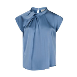 Neo Noir fleur drapy satin blouse 160990 142 dusty