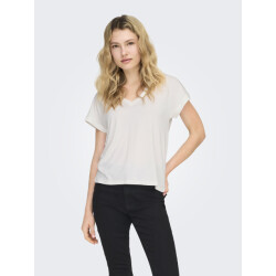 Only Onlfree life s/s v-neck lace top jr
