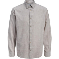 Jack & Jones Jjesummer linen blend shirt ls sn zand