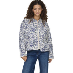 Only Onlhallie quilted jacket otw noos cloud dancer/blu