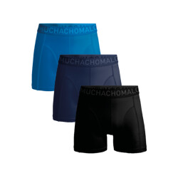 Muchachomalo 3-pack microfiber 1010-154  -black blue heren boxers