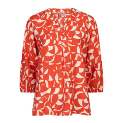 Esqualo Blouse sp26-14003 print