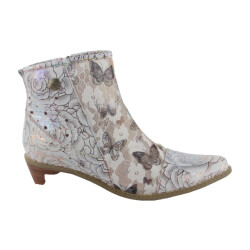 Laura Vita Hicnio 23 ecru dames enkellaarzen sportief