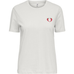 Only Onlwindy life ss tee cs pri jrs off-white