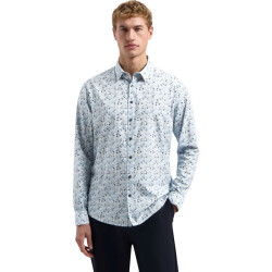 No Excess Shirt allover printed blue
